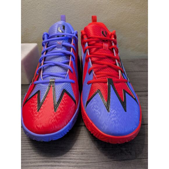 Puma Scoot Zeros Pred Men's Basketball Dark Amethyst/Red 310354-01 Size 13 - Picture 3 of 8